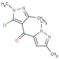 648859-52-3 (5-chloro-1,3-dimethylpyrazol-4-yl)-(2,5-dimethylpyrazol-3-yl)methanone chemical structure