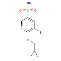 1446236-92-5 5-bromo-6-(cyclopropylmethoxy)pyridine-3-sulfonamide chemical structure