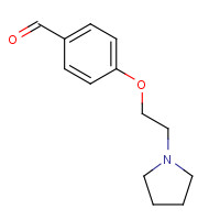 26116-47-2 4-(2-pyrrolidin-1-ylethoxy)benzaldehyde chemical structure