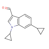 1350760-63-2 1,6-dicyclopropylindole-3-carbaldehyde chemical structure