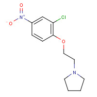 862874-67-7 1-[2-(2-chloro-4-nitrophenoxy)ethyl]pyrrolidine chemical structure