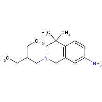 1395028-59-7 2-(2-ethylbutyl)-4,4-dimethyl-1,3-dihydroisoquinolin-7-amine chemical structure