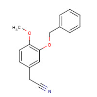 1699-39-4 2-(4-methoxy-3-phenylmethoxyphenyl)acetonitrile chemical structure