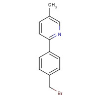1119454-23-7 2-[4-(bromomethyl)phenyl]-5-methylpyridine chemical structure