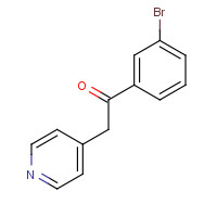 208182-75-6 1-(3-bromophenyl)-2-pyridin-4-ylethanone chemical structure