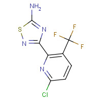 1179360-98-5 3-[6-chloro-3-(trifluoromethyl)pyridin-2-yl]-1,2,4-thiadiazol-5-amine chemical structure
