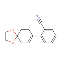 218776-26-2 2-(1,4-dioxaspiro[4.5]dec-7-en-8-yl)benzonitrile chemical structure