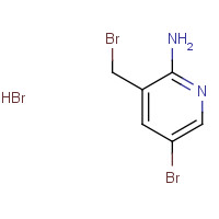 335033-38-0 5-bromo-3-(bromomethyl)pyridin-2-amine;hydrobromide chemical structure