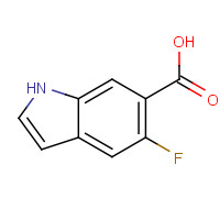 908600-74-8 5-fluoro-1H-indole-6-carboxylic acid chemical structure