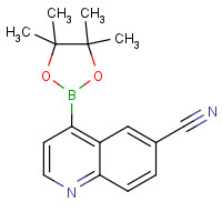 1231926-34-3 4-(4,4,5,5-tetramethyl-1,3,2-dioxaborolan-2-yl)quinoline-6-carbonitrile chemical structure
