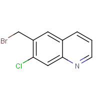 1021526-44-2 6-(bromomethyl)-7-chloroquinoline chemical structure