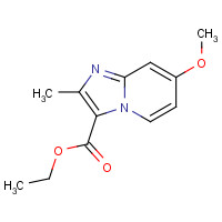 854515-82-5 ethyl 7-methoxy-2-methylimidazo[1,2-a]pyridine-3-carboxylate chemical structure