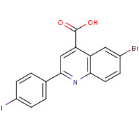 364383-14-2 6-bromo-2-(4-iodophenyl)quinoline-4-carboxylic acid chemical structure