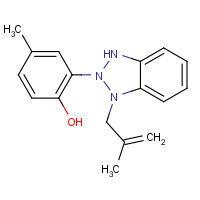 98809-58-6 4-methyl-2-[3-(2-methylprop-2-enyl)-1H-benzotriazol-2-yl]phenol chemical structure