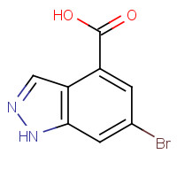 885523-08-0 6-bromo-1H-indazole-4-carboxylic acid chemical structure