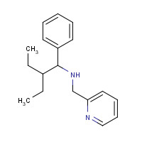 1157193-81-1 2-ethyl-1-phenyl-N-(pyridin-2-ylmethyl)butan-1-amine chemical structure