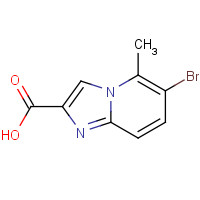 1000845-67-9 6-bromo-5-methylimidazo[1,2-a]pyridine-2-carboxylic acid chemical structure