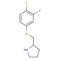 1247772-56-0 2-[(3,4-difluorophenyl)sulfanylmethyl]pyrrolidine chemical structure
