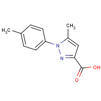 835-60-9 5-methyl-1-(4-methylphenyl)pyrazole-3-carboxylic acid chemical structure