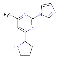 888313-62-0 2-imidazol-1-yl-4-methyl-6-pyrrolidin-2-ylpyrimidine chemical structure
