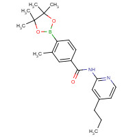 1419221-45-6 3-methyl-N-(4-propylpyridin-2-yl)-4-(4,4,5,5-tetramethyl-1,3,2-dioxaborolan-2-yl)benzamide chemical structure