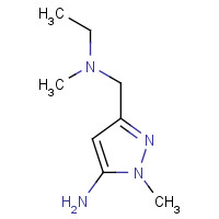 1224888-37-2 5-[[ethyl(methyl)amino]methyl]-2-methylpyrazol-3-amine chemical structure