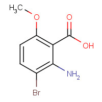 1240480-64-1 2-amino-3-bromo-6-methoxybenzoic acid chemical structure