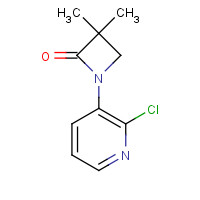 339100-95-7 1-(2-chloropyridin-3-yl)-3,3-dimethylazetidin-2-one chemical structure