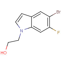 1219741-82-8 2-(5-bromo-6-fluoroindol-1-yl)ethanol chemical structure