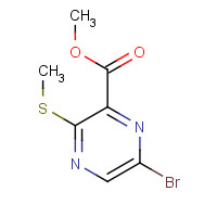21874-60-2 methyl 6-bromo-3-methylsulfanylpyrazine-2-carboxylate chemical structure