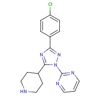 1349864-32-9 2-[3-(4-chlorophenyl)-5-piperidin-4-yl-1,2,4-triazol-1-yl]pyrimidine chemical structure