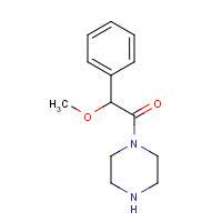 95550-08-6 2-methoxy-2-phenyl-1-piperazin-1-ylethanone chemical structure