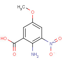 172162-02-6 2-amino-5-methoxy-3-nitrobenzoic acid chemical structure