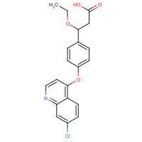 1202575-83-4 3-[4-(7-chloroquinolin-4-yl)oxyphenyl]-3-ethoxypropanoic acid chemical structure