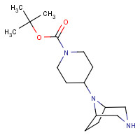 1120214-86-9 tert-butyl 4-(3,8-diazabicyclo[3.2.1]octan-8-yl)piperidine-1-carboxylate chemical structure
