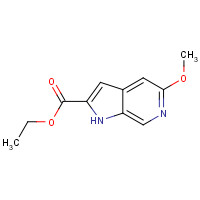 3469-63-4 ethyl 5-methoxy-1H-pyrrolo[2,3-c]pyridine-2-carboxylate chemical structure