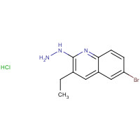 1017147-75-9 (6-bromo-3-ethylquinolin-2-yl)hydrazine;hydrochloride chemical structure