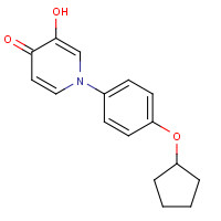 1333328-63-4 1-(4-cyclopentyloxyphenyl)-3-hydroxypyridin-4-one chemical structure