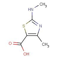 110859-69-3 4-methyl-2-(methylamino)-1,3-thiazole-5-carboxylic acid chemical structure