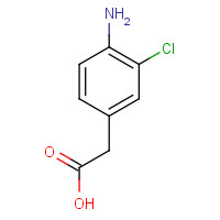 22106-57-6 2-(4-amino-3-chlorophenyl)acetic acid chemical structure