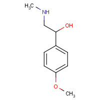 58777-87-0 1-(4-methoxyphenyl)-2-(methylamino)ethanol chemical structure