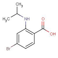 855481-84-4 4-bromo-2-(propan-2-ylamino)benzoic acid chemical structure