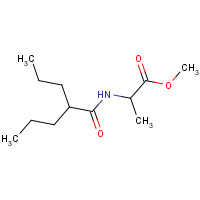 167629-62-1 methyl 2-(2-propylpentanoylamino)propanoate chemical structure