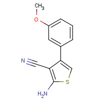 86604-38-8 2-amino-4-(3-methoxyphenyl)thiophene-3-carbonitrile chemical structure