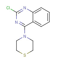 39213-10-0 4-(2-chloroquinazolin-4-yl)thiomorpholine chemical structure