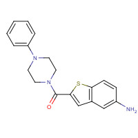 832102-99-5 (5-amino-1-benzothiophen-2-yl)-(4-phenylpiperazin-1-yl)methanone chemical structure