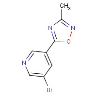 1283108-13-3 5-(5-bromopyridin-3-yl)-3-methyl-1,2,4-oxadiazole chemical structure