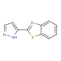 256414-72-9 2-(1H-pyrazol-5-yl)-1,3-benzothiazole chemical structure