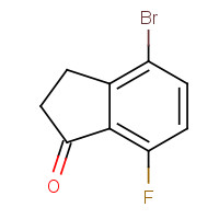 1003048-72-3 4-bromo-7-fluoro-2,3-dihydroinden-1-one chemical structure