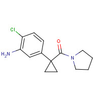 325124-90-1 [1-(3-amino-4-chlorophenyl)cyclopropyl]-pyrrolidin-1-ylmethanone chemical structure